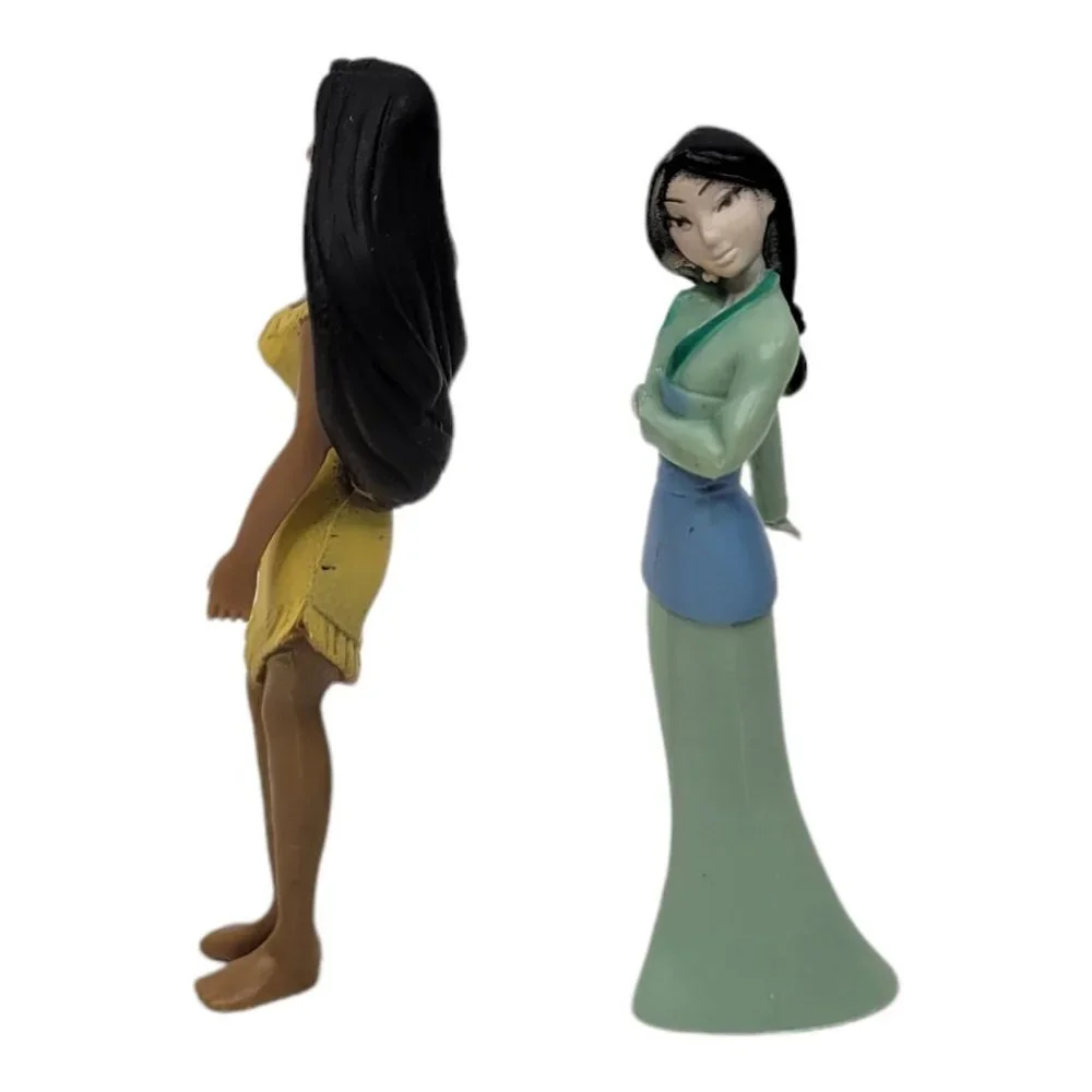 Disney Princess Pocahontas Mulan Mini Figures Cake Toppers Toys NEW Sealed